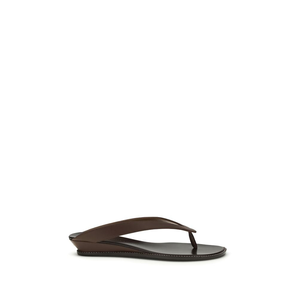 Giuseppe Zanotti Brown Calf Leather Platform Sandals