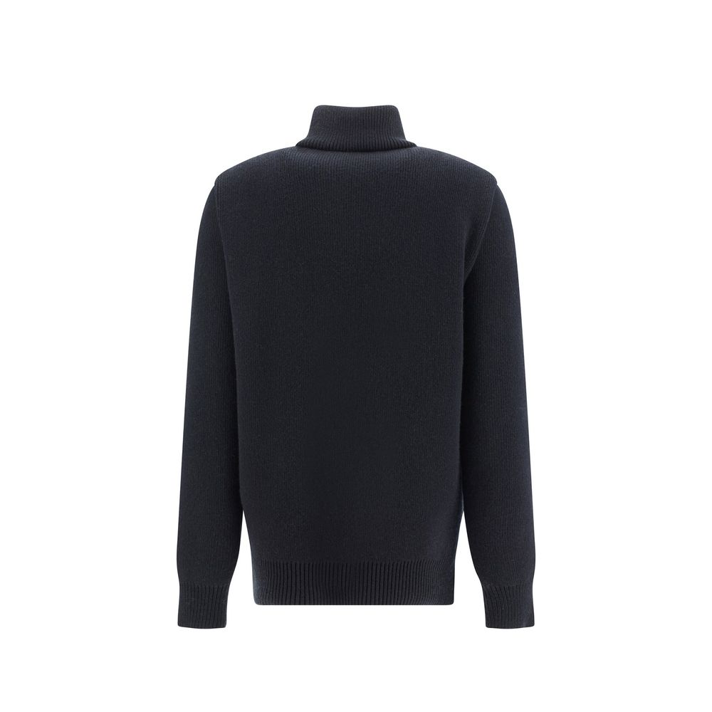 Loewe Black Lamb Fur Full-Length Jacket