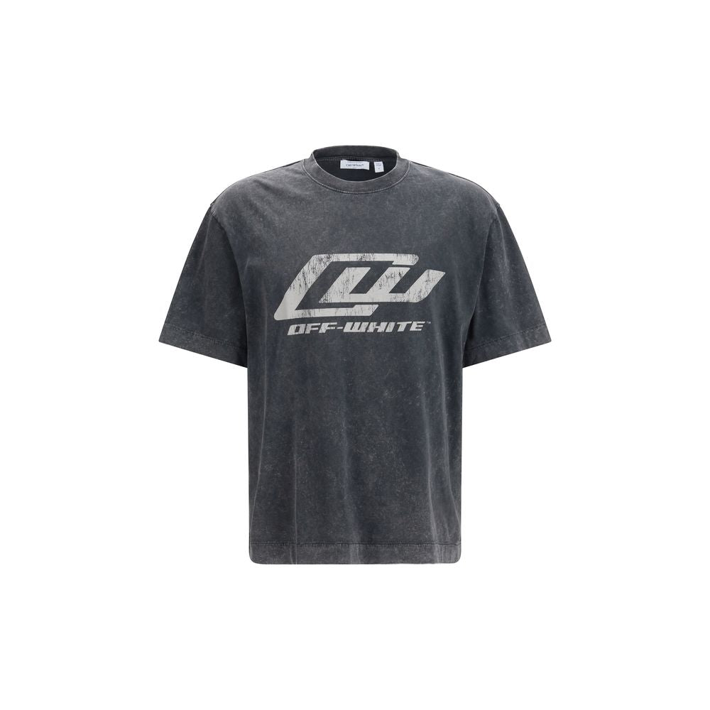 Gray Cotton Oversized Sportswear T-Shirt