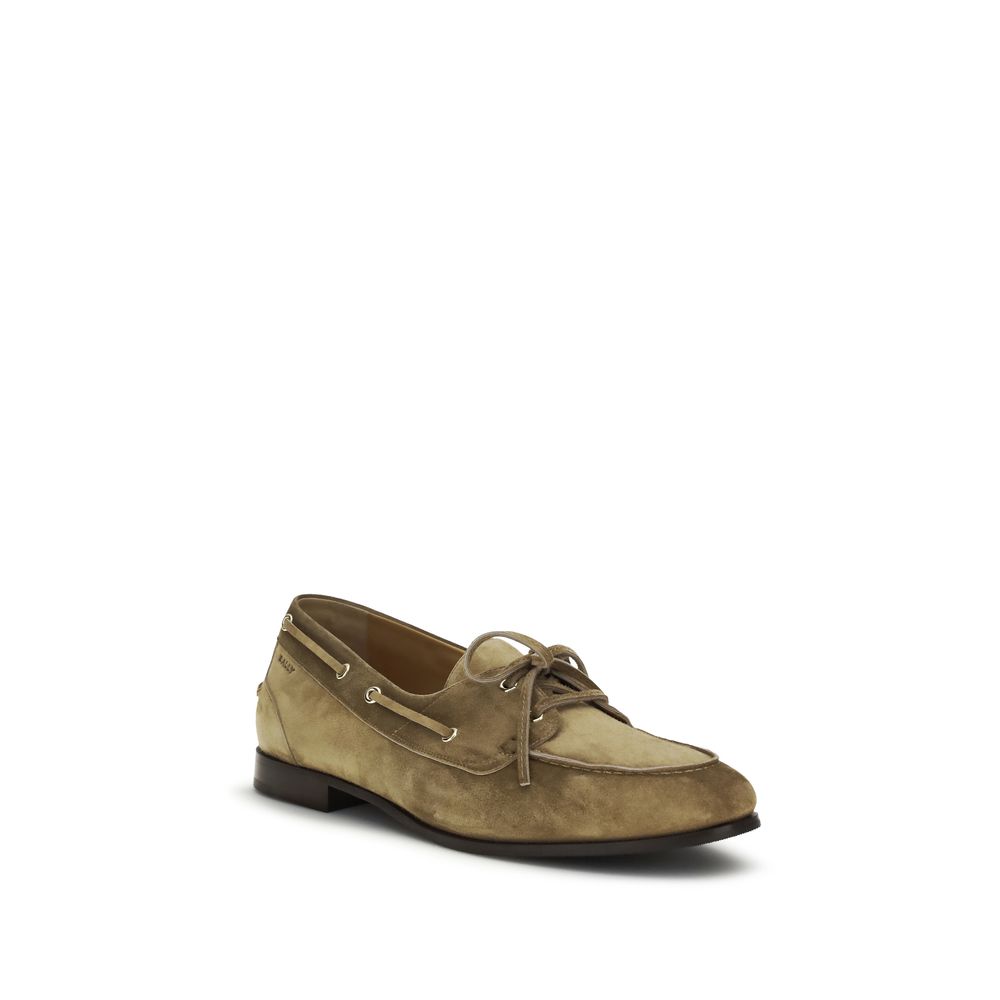 Ebony Leather Slip-On Loafers with Stitched Detailing
