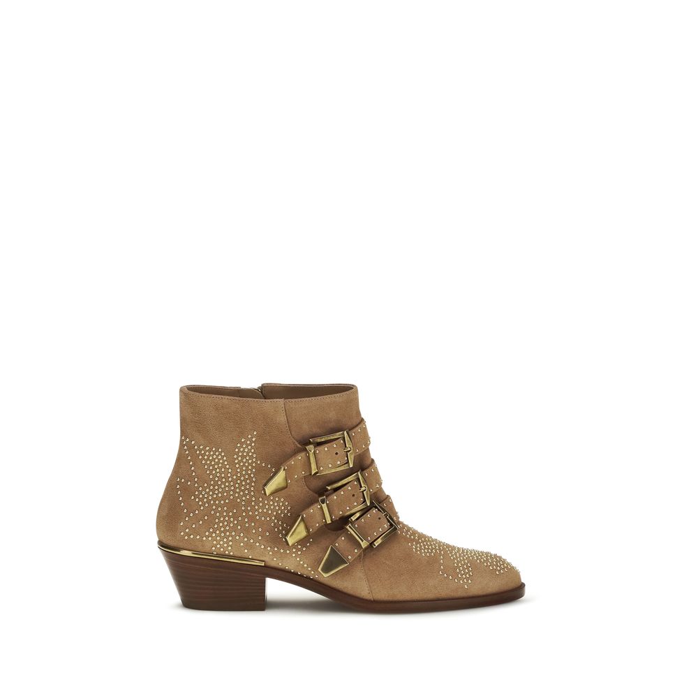 Chloé Multicolor Calf Leather Ankle Boots