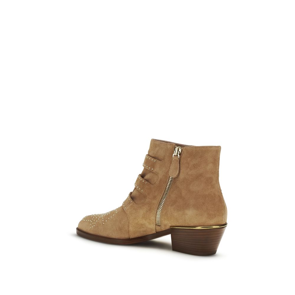 Chloé Multicolor Calf Leather Ankle Boots