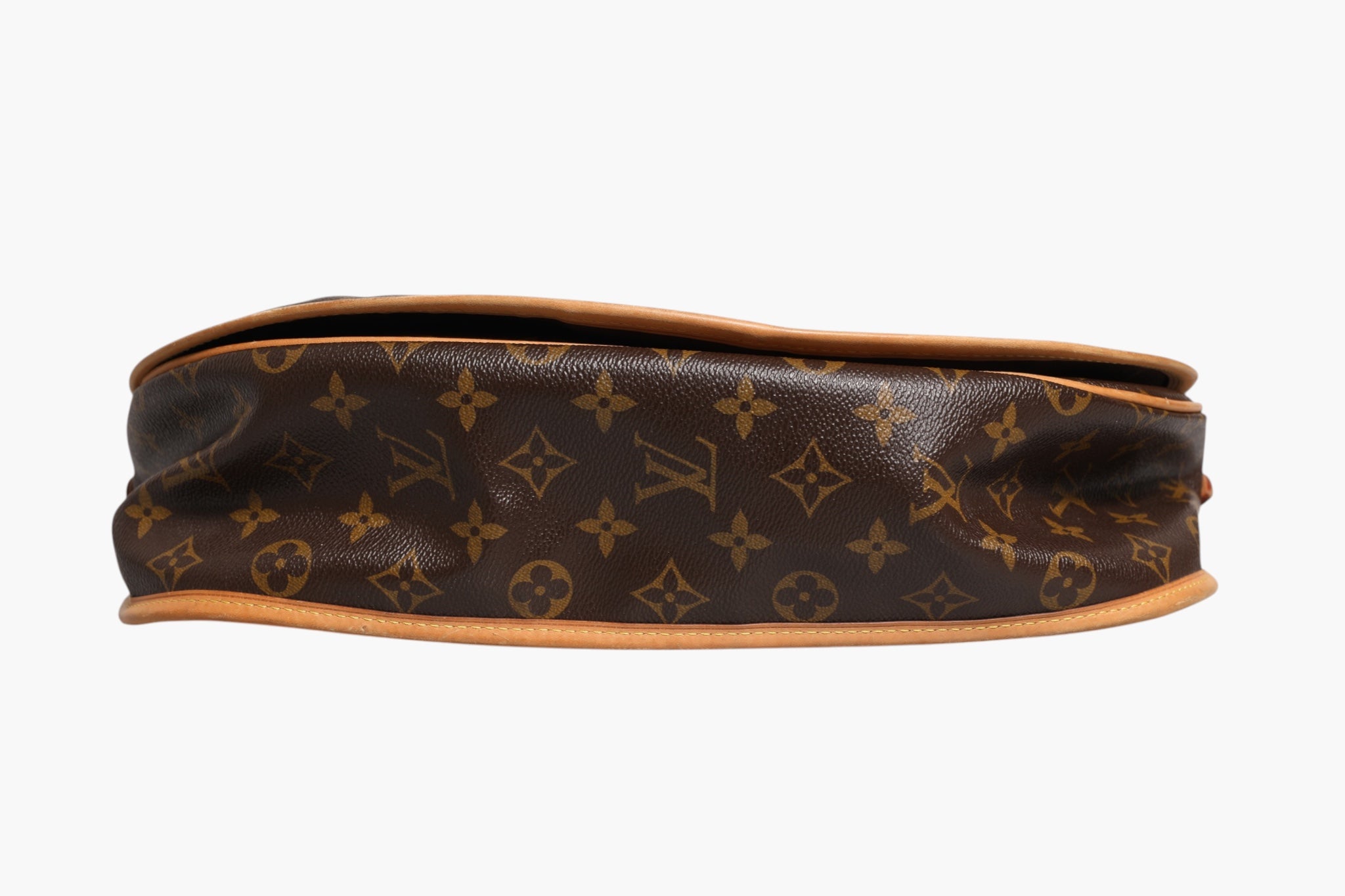 Handtasche Menilmontant aus braunem Leder Monogram Canvas