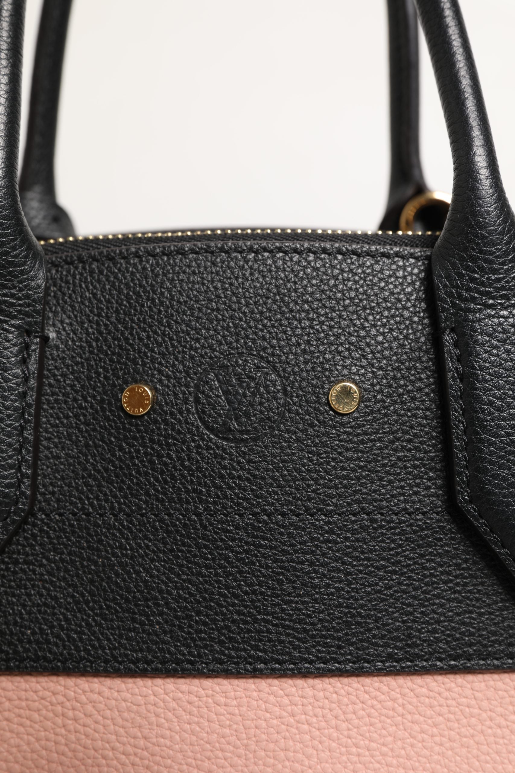 Louis Vuitton Pink and Black Leather City Steamer Leather Handbag