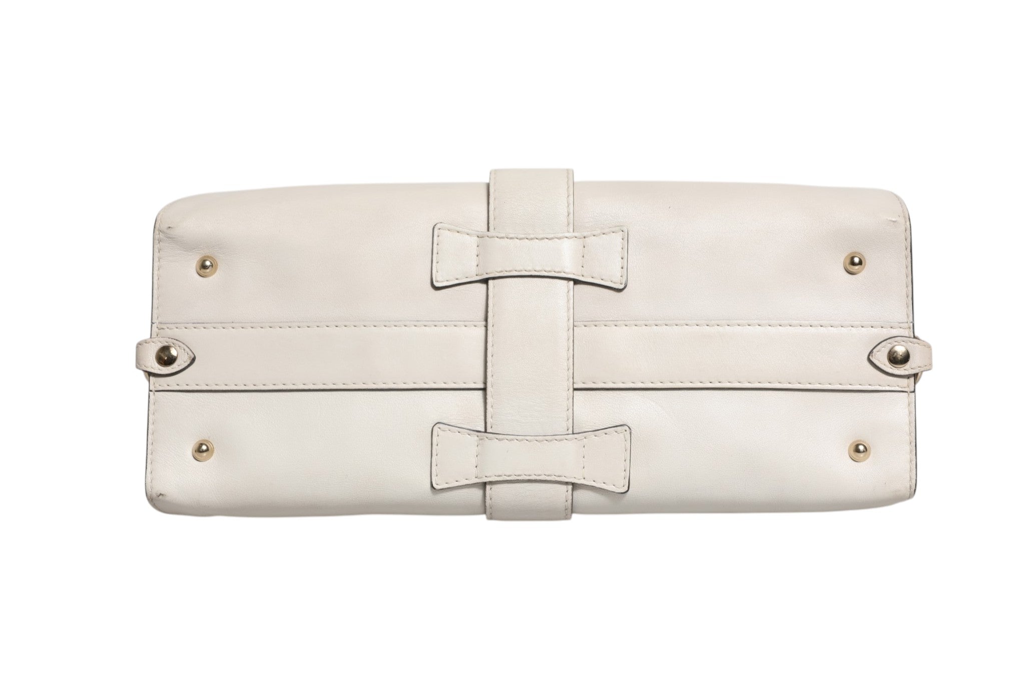 Gucci Handtasche Stirrup aus weißem Leder