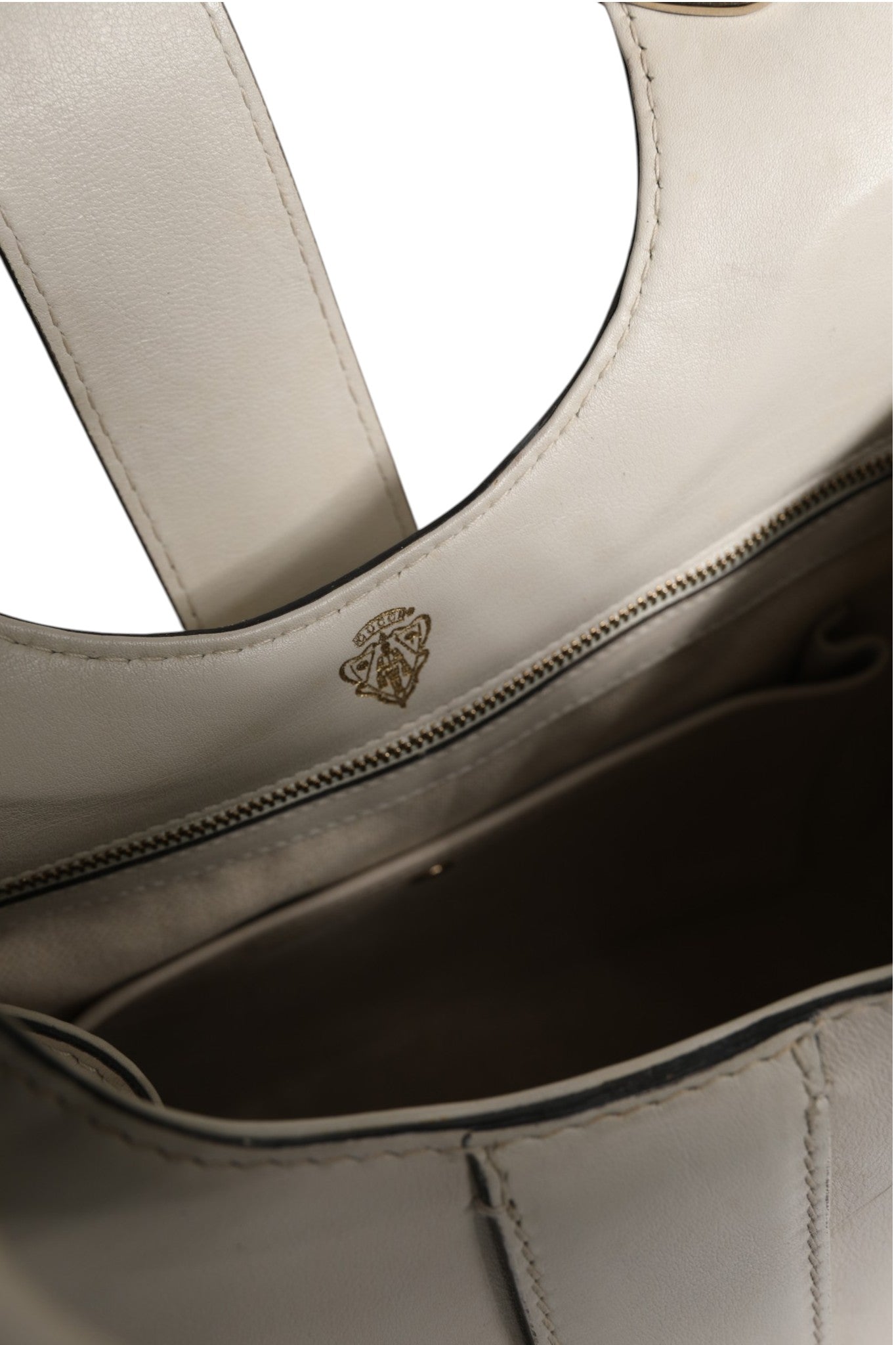 Gucci Handtasche Stirrup aus weißem Leder