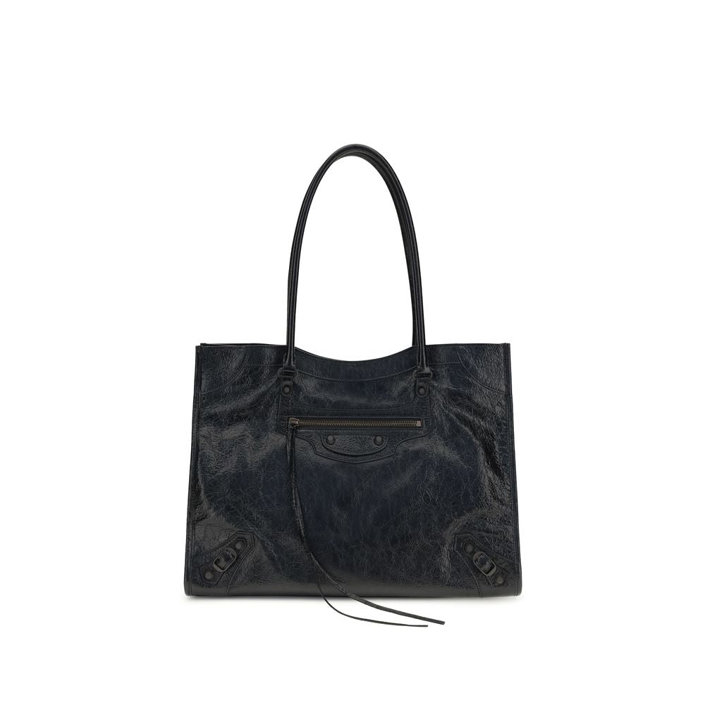 Schultertasche aus schwarzem Leder Ovis Aries