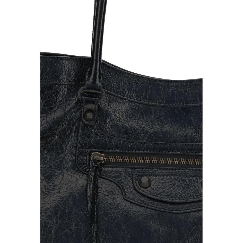 Balenciaga Schwarze Lammleder Ovis Aries Aries Umhängetasche