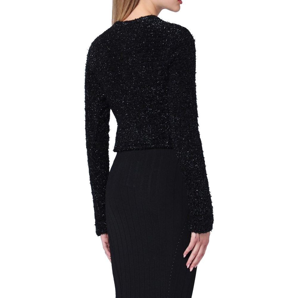 Balenciaga Cardigan aus schwarzer Baumwolle