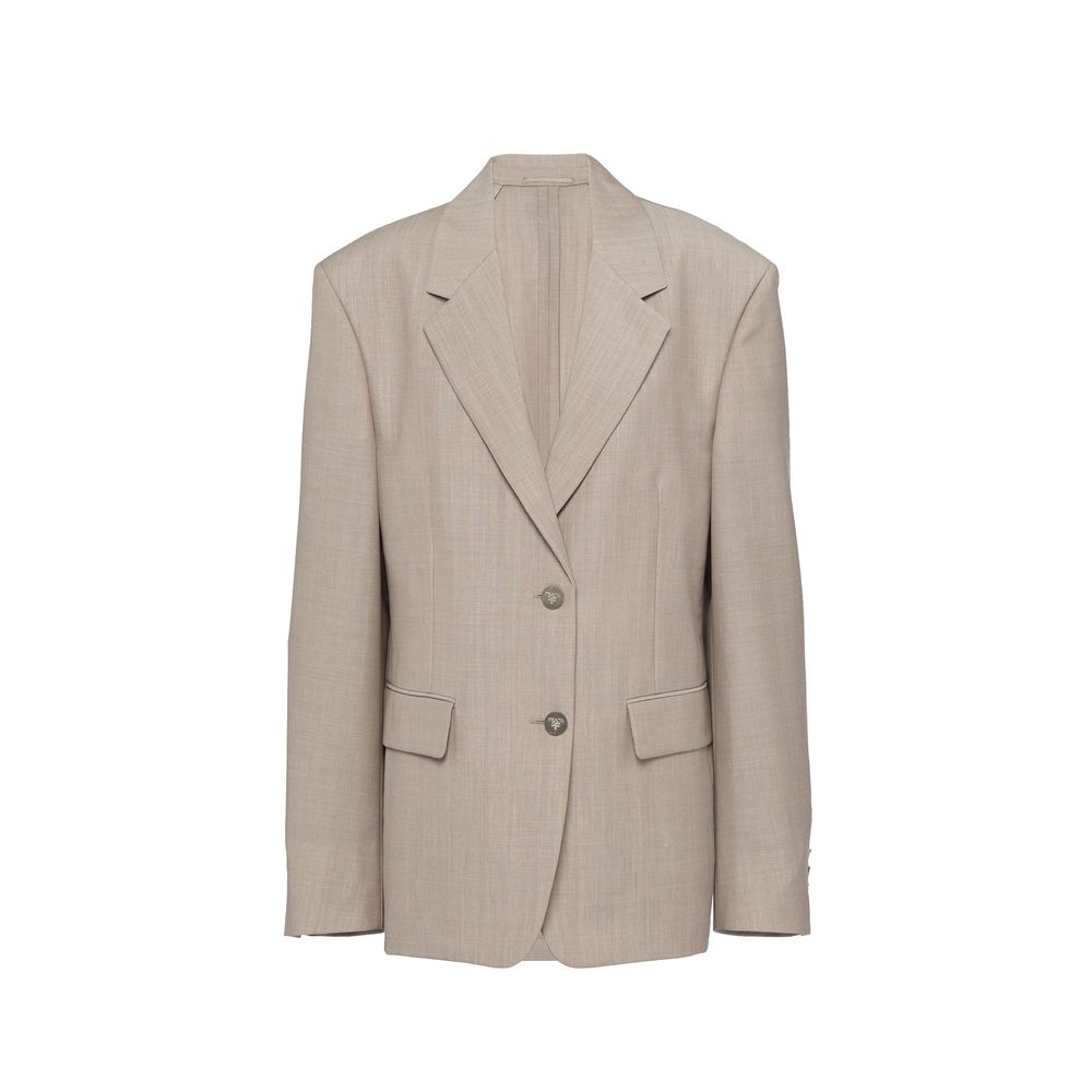 Beiger Mohair-Blazer