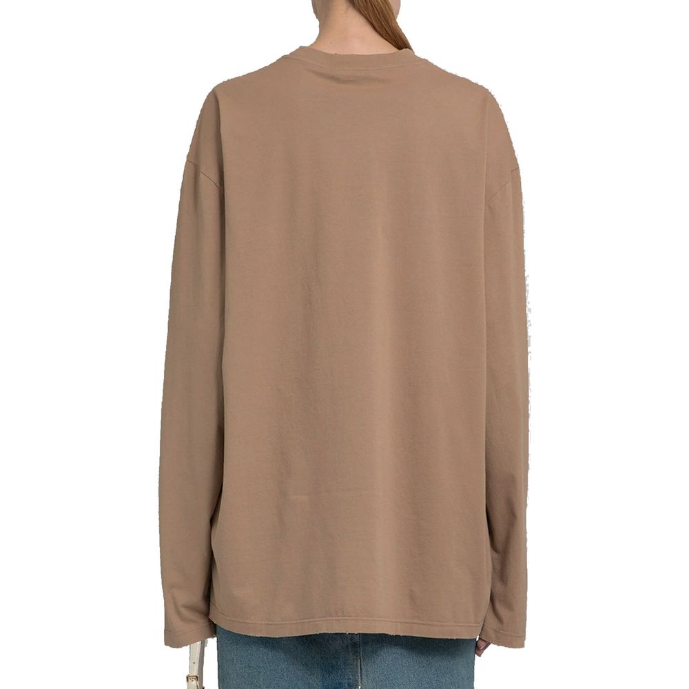 Prada Braunes Baumwoll-T-Shirt