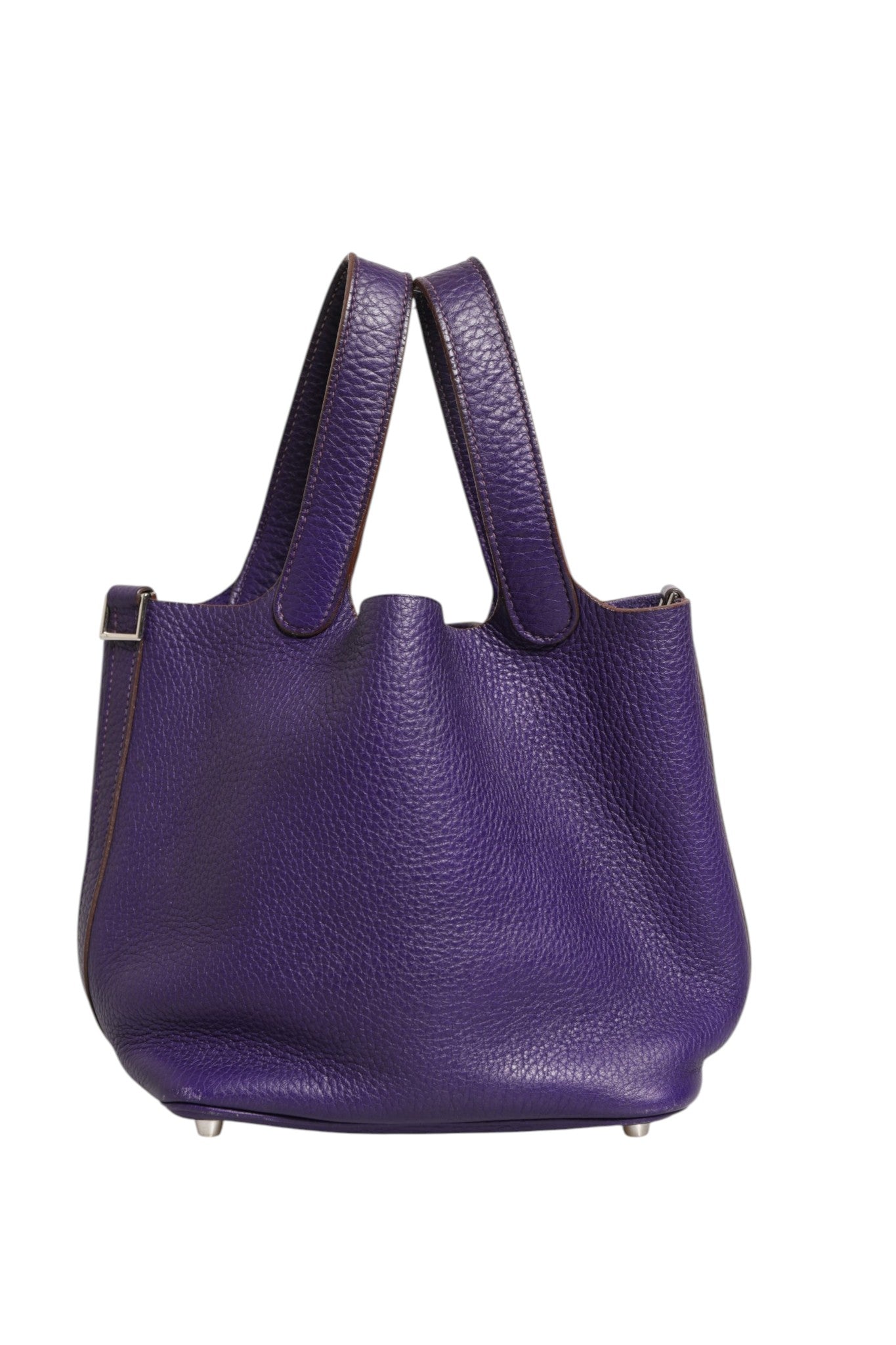 Hermès Purple Picotin Lock PM Leather Bag