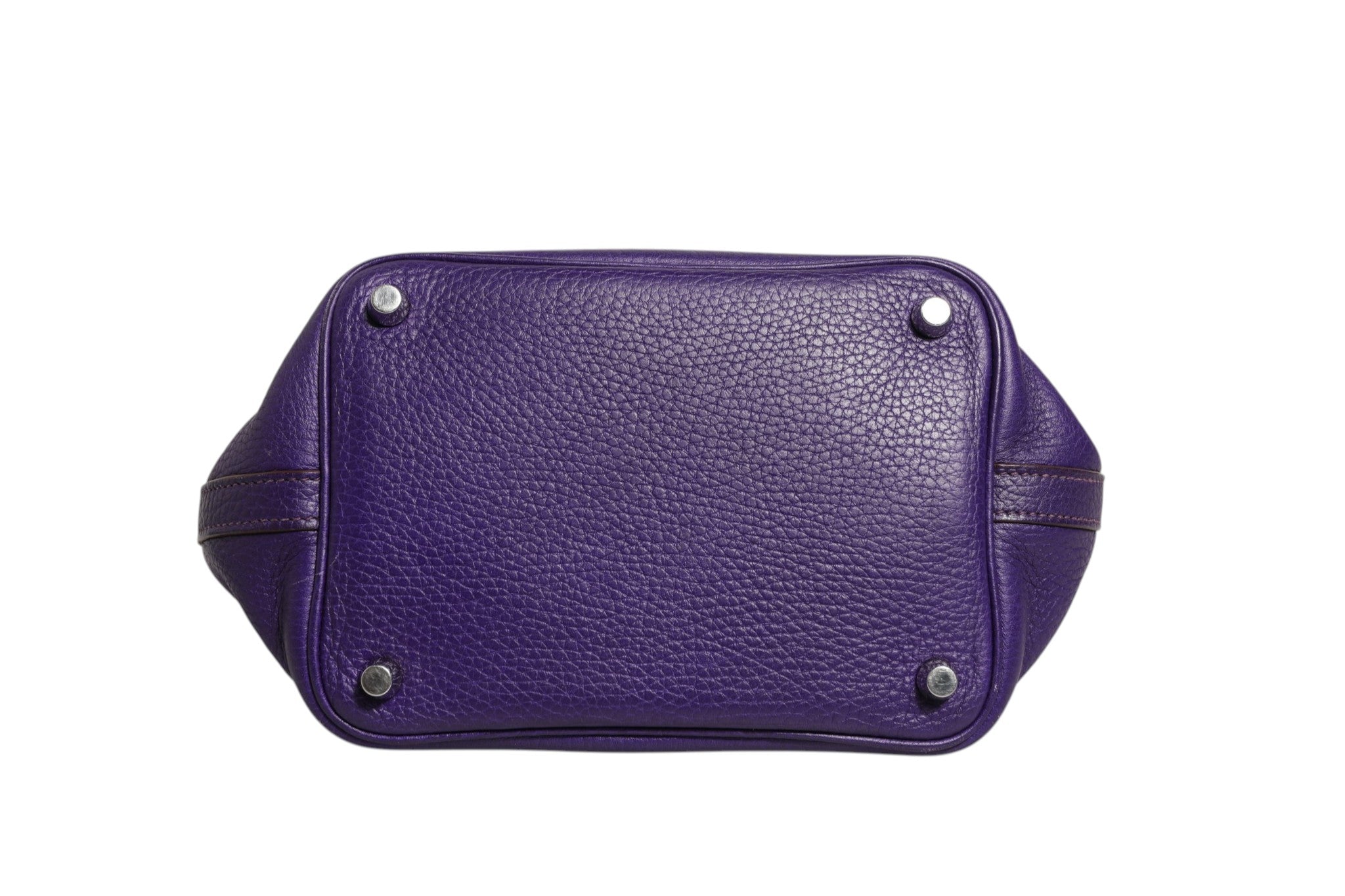 Hermès Purple Picotin Lock PM Leather Bag
