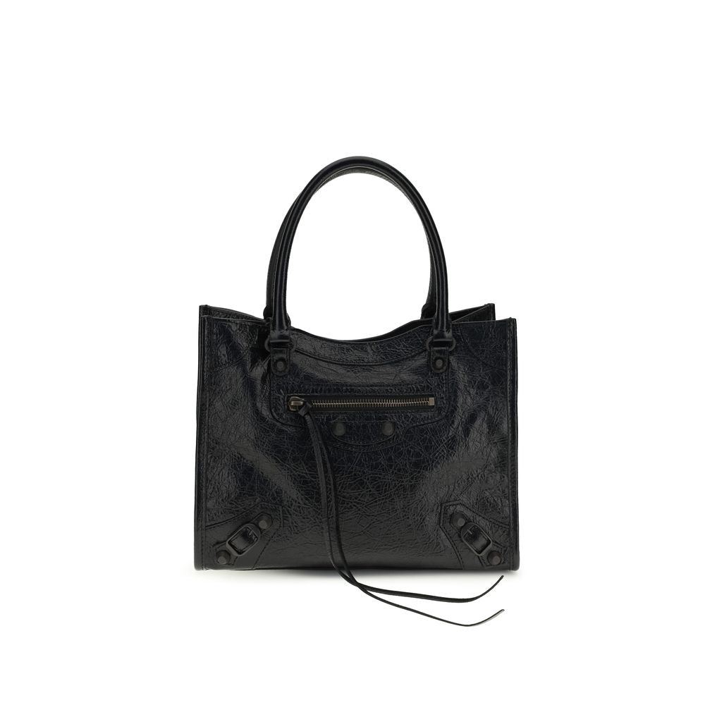 Schwarze Lederhandtasche Ovis Aries von Balenciaga