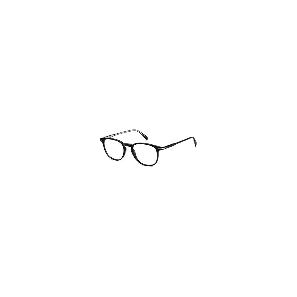 Black Synthetic Round Full-Rim Glasses