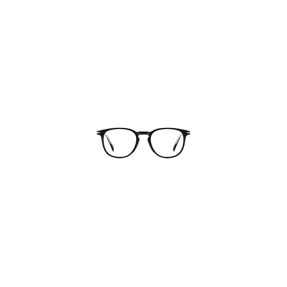 Black Synthetic Round Full-Rim Glasses