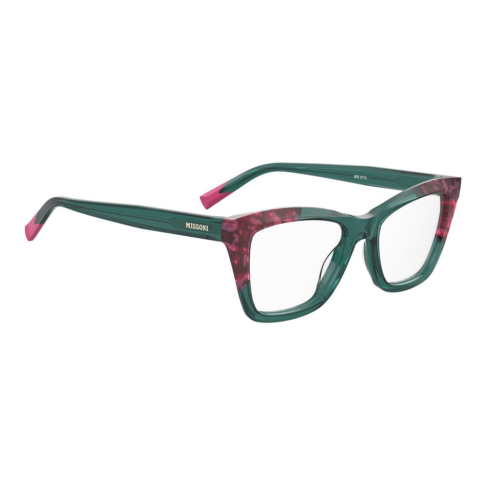 Turquoise Synthetic Cat Eye Glasses