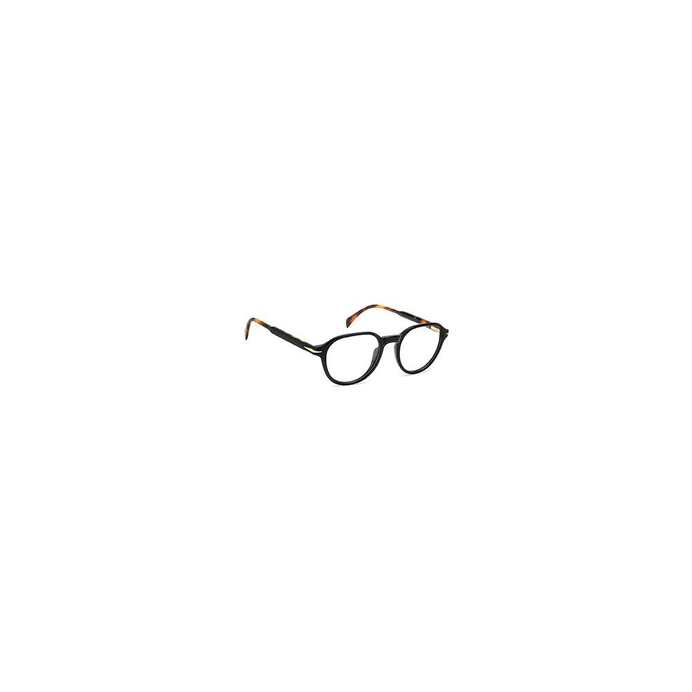 Black Synthetic Round Glasses with Full-Rim Frame