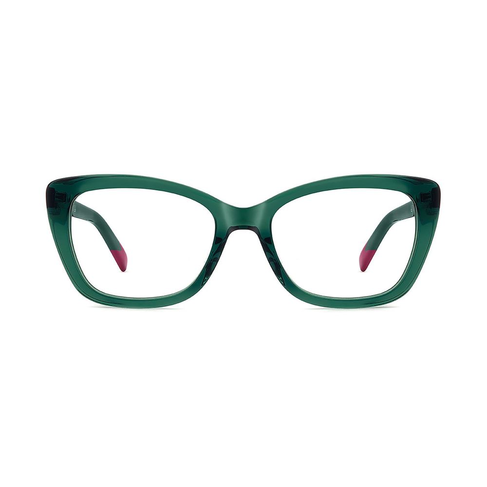 Turquoise Synthetic Cat Eye Glasses Frames