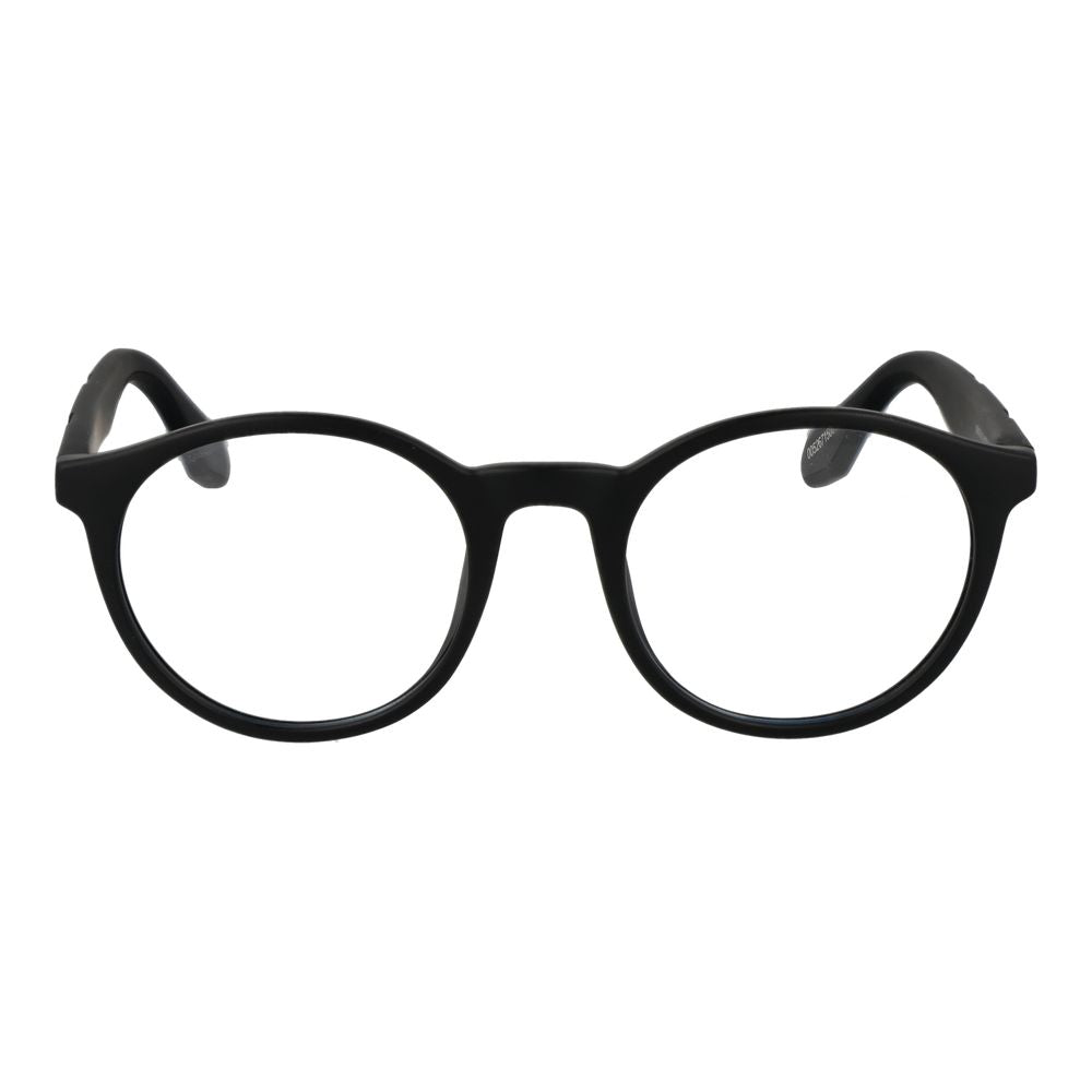 Black Synthetic Round Full-Rim Glasses