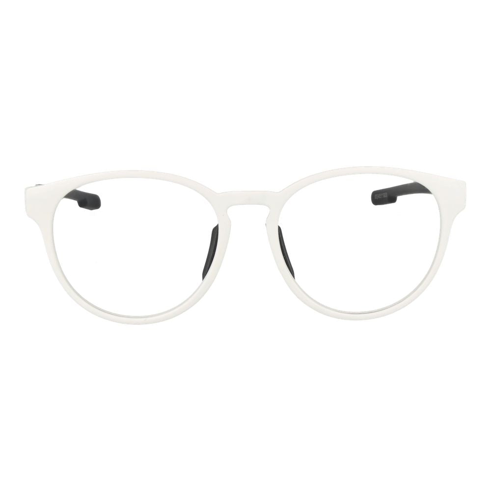White Synthetic Round Full-Rim Glasses