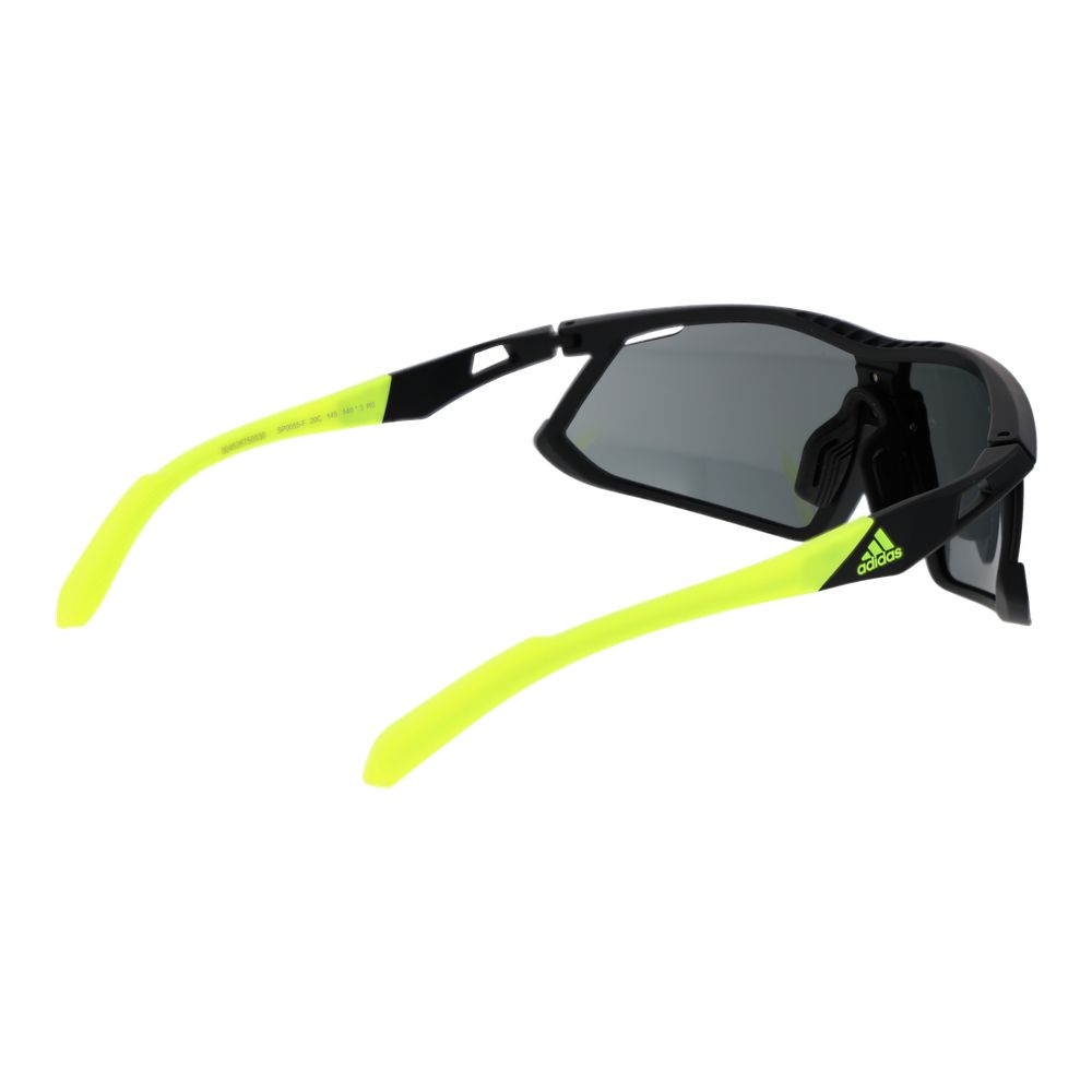 Black Synthetic Sunglasses with Mirrored Lenses