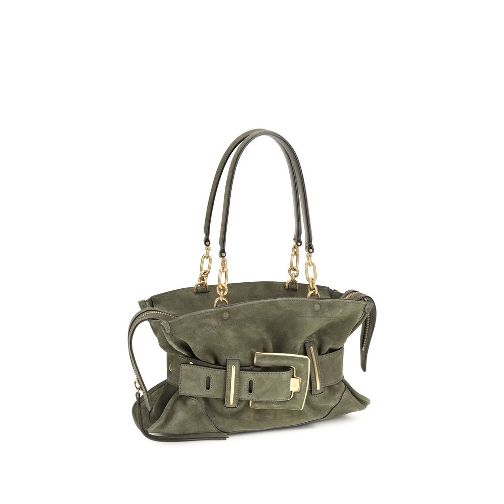 Balmain Bicolor Calf Leather Handbag
