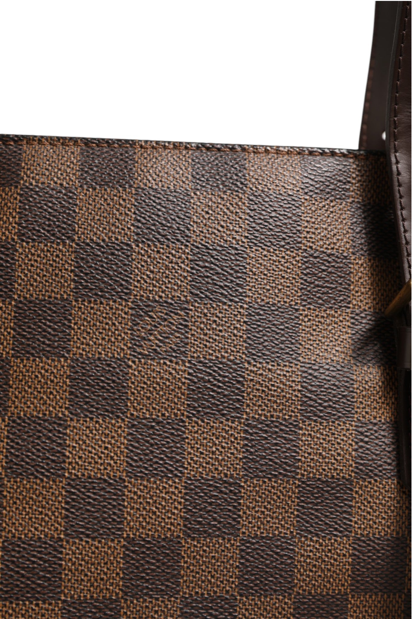 Brown Leather Chelsea Tote Damier Ebene