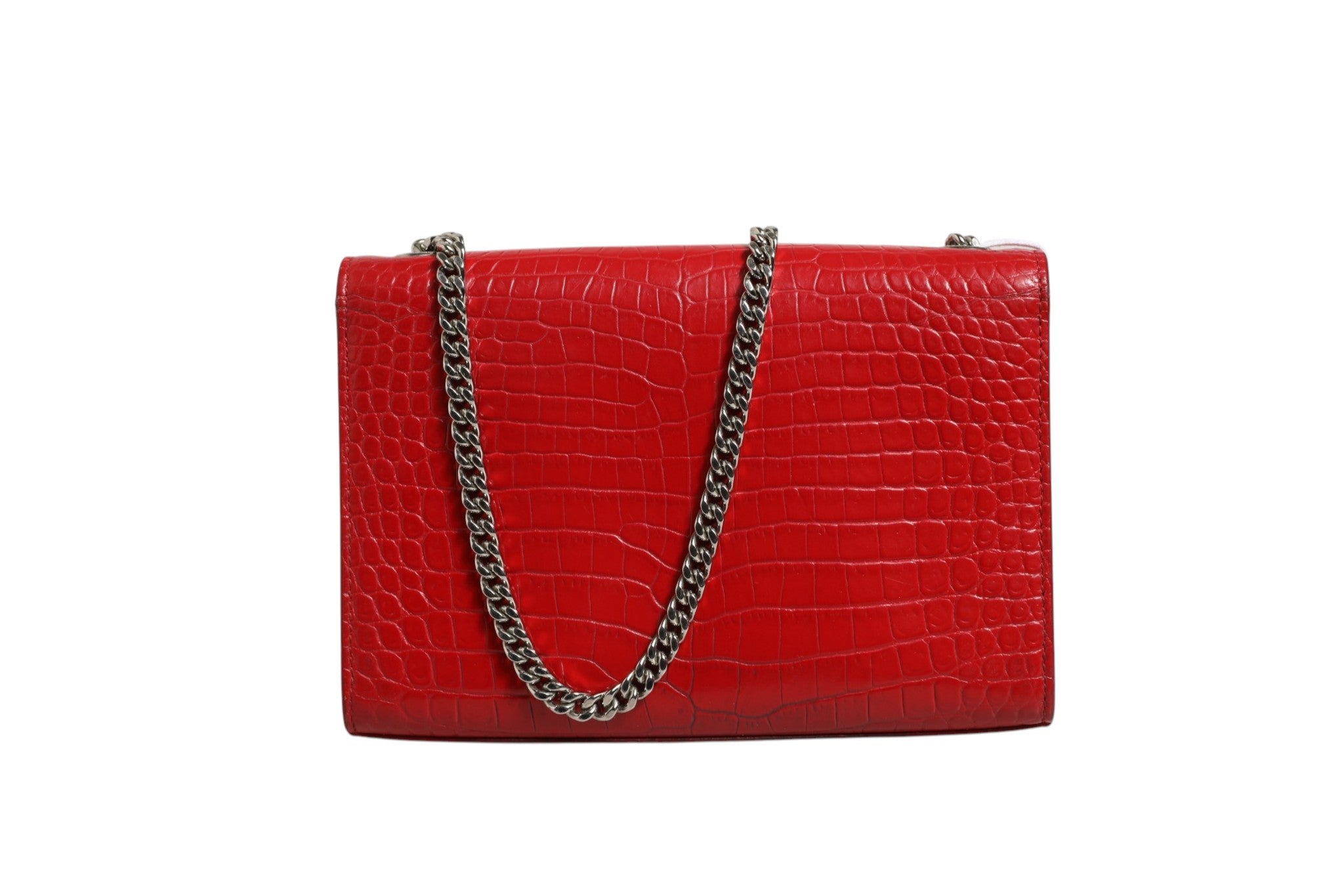 Red Leather Kate Tassel Chain Bag