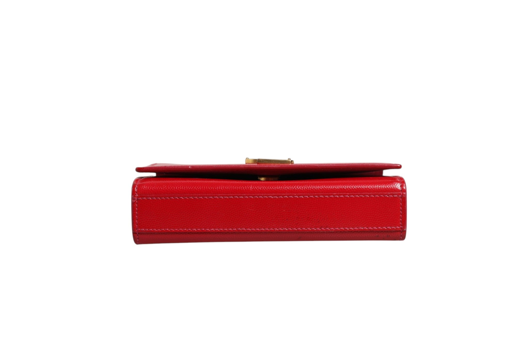 Sac bandoulière Saint Laurent Kate en cuir rouge