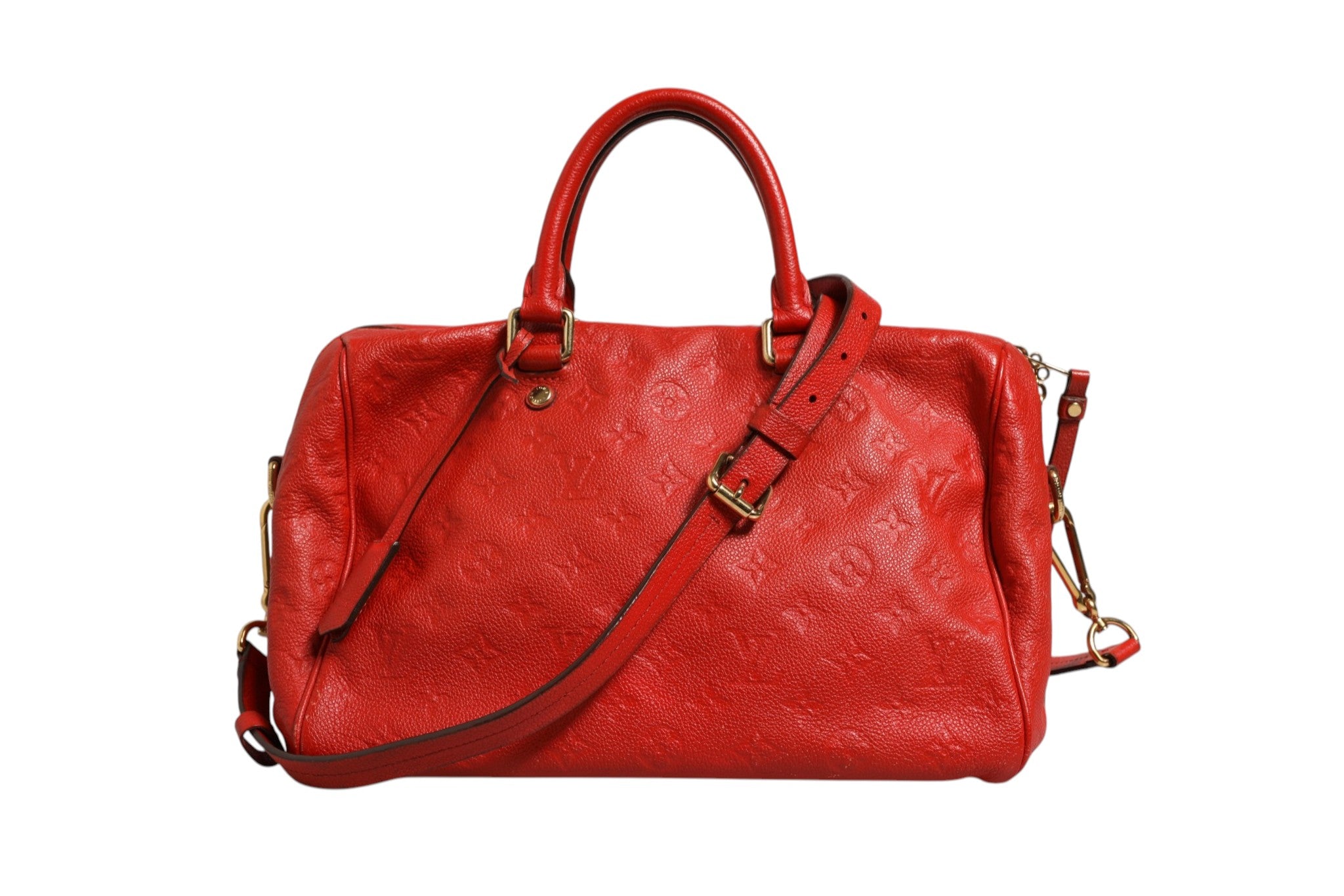 Louis Vuitton Speedy Bandoulière 30 Monogram Empreinte Rouge