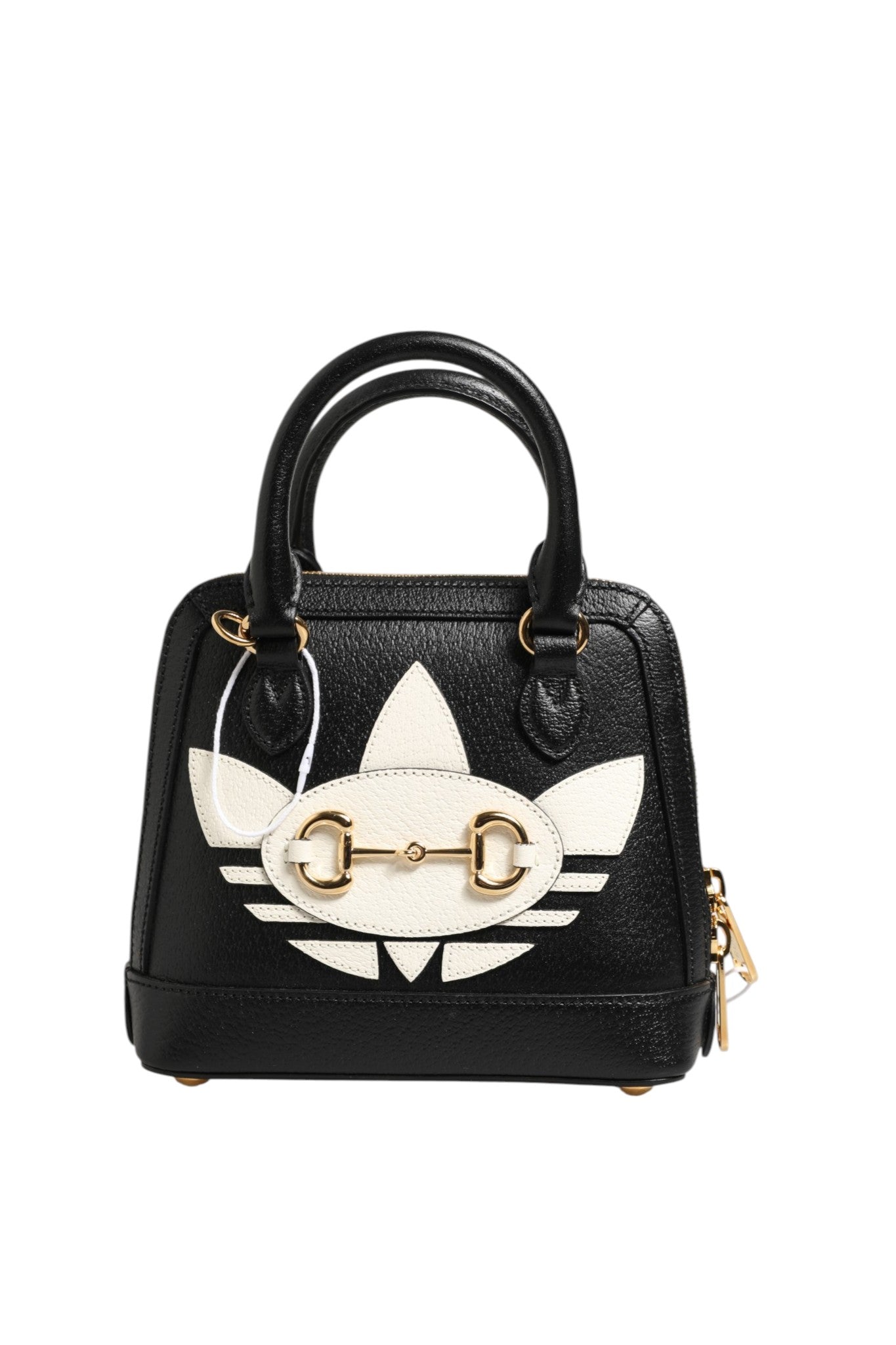 Schwarze Mini-Tasche aus Leder Gucci x Adidas Horsebit 1955