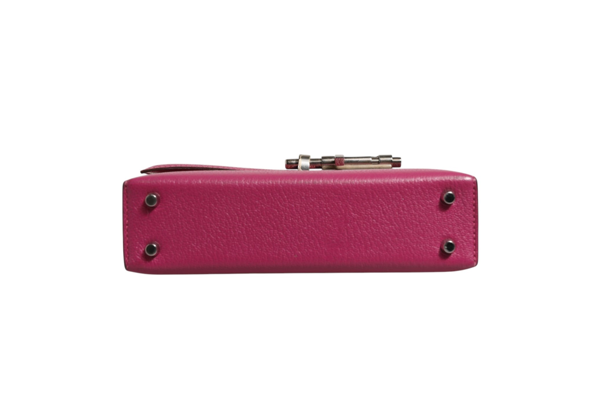Mysore Magnolia Mini Verrou Chain Bag Leather 17cm