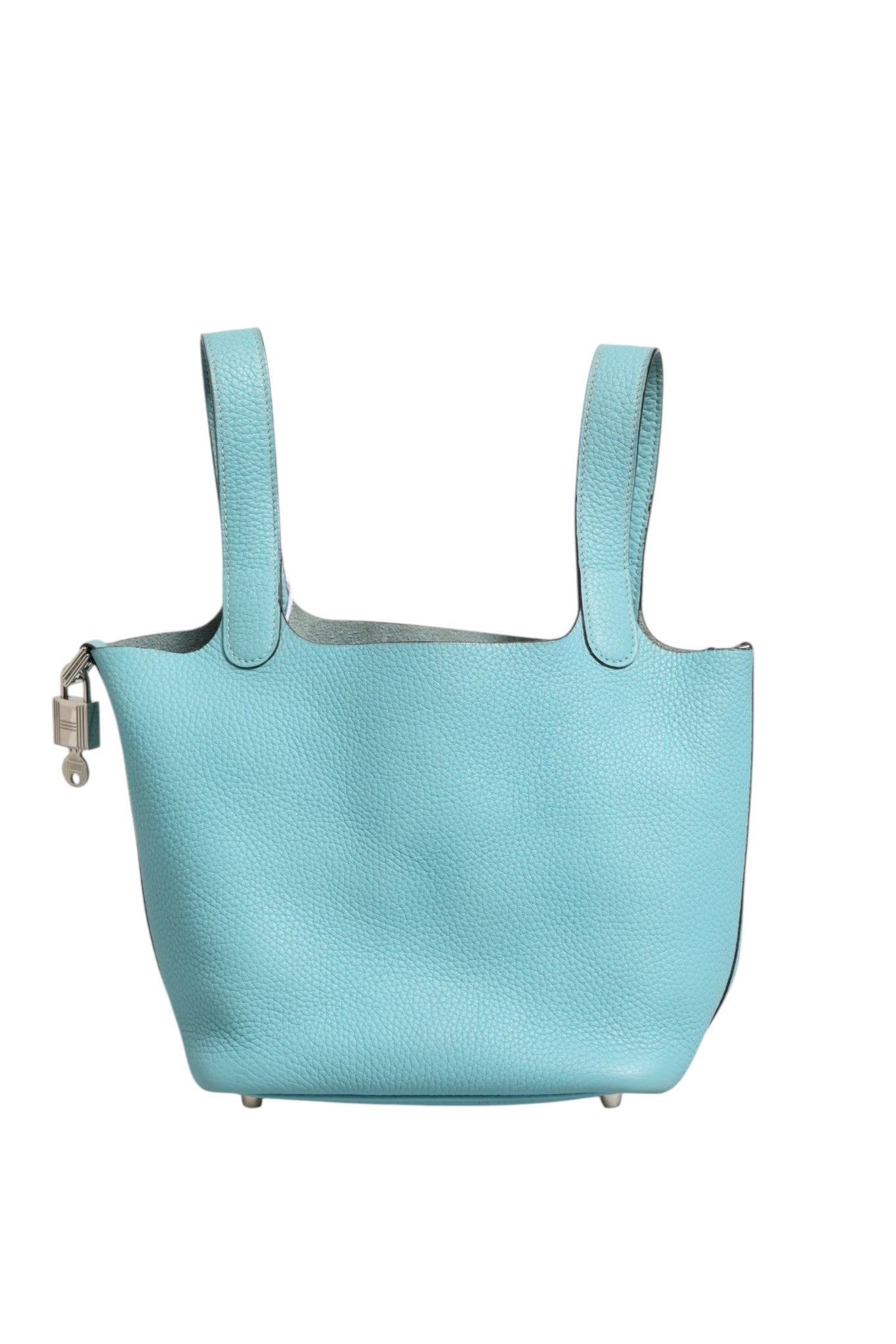 Hermès Blue Picotin Lock 18 Leather Bag