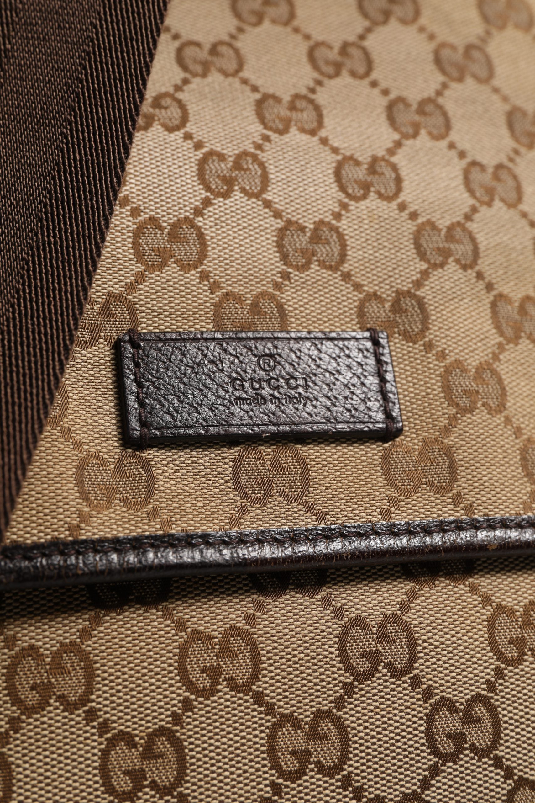Gucci GG Canvas Flap Messenger Bag