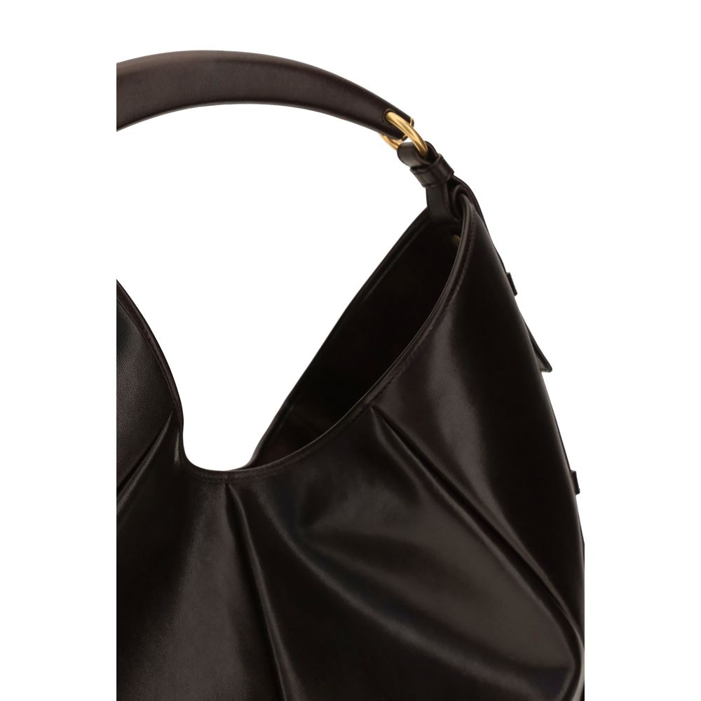 Saint Laurent Brown Calf Leather Shoulder Bag