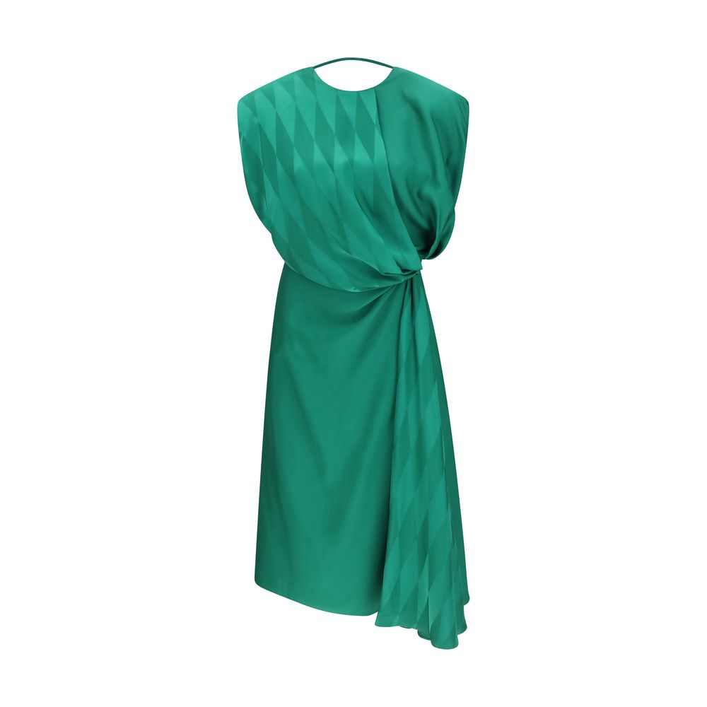 Zweifarbiges Seiden-Freizeitkleid