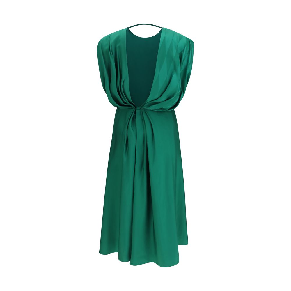 Zweifarbiges Seiden-Freizeitkleid