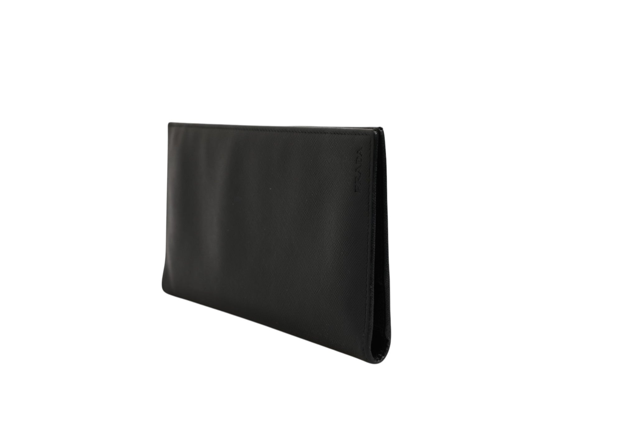 Black Leather Slim Card Holder Wallet