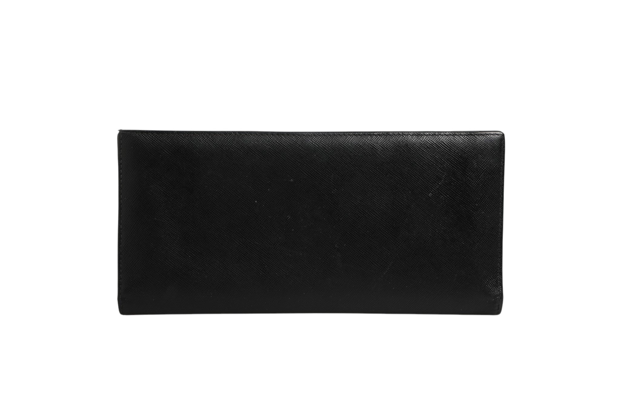 Black Leather Slim Card Holder Wallet