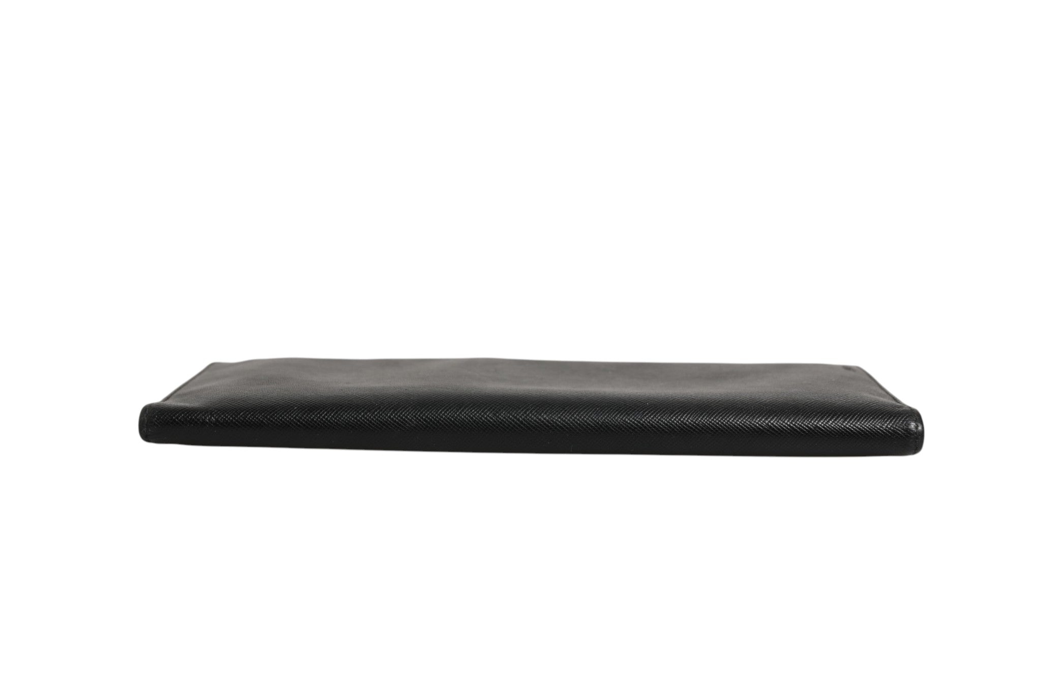 Black Leather Slim Card Holder Wallet