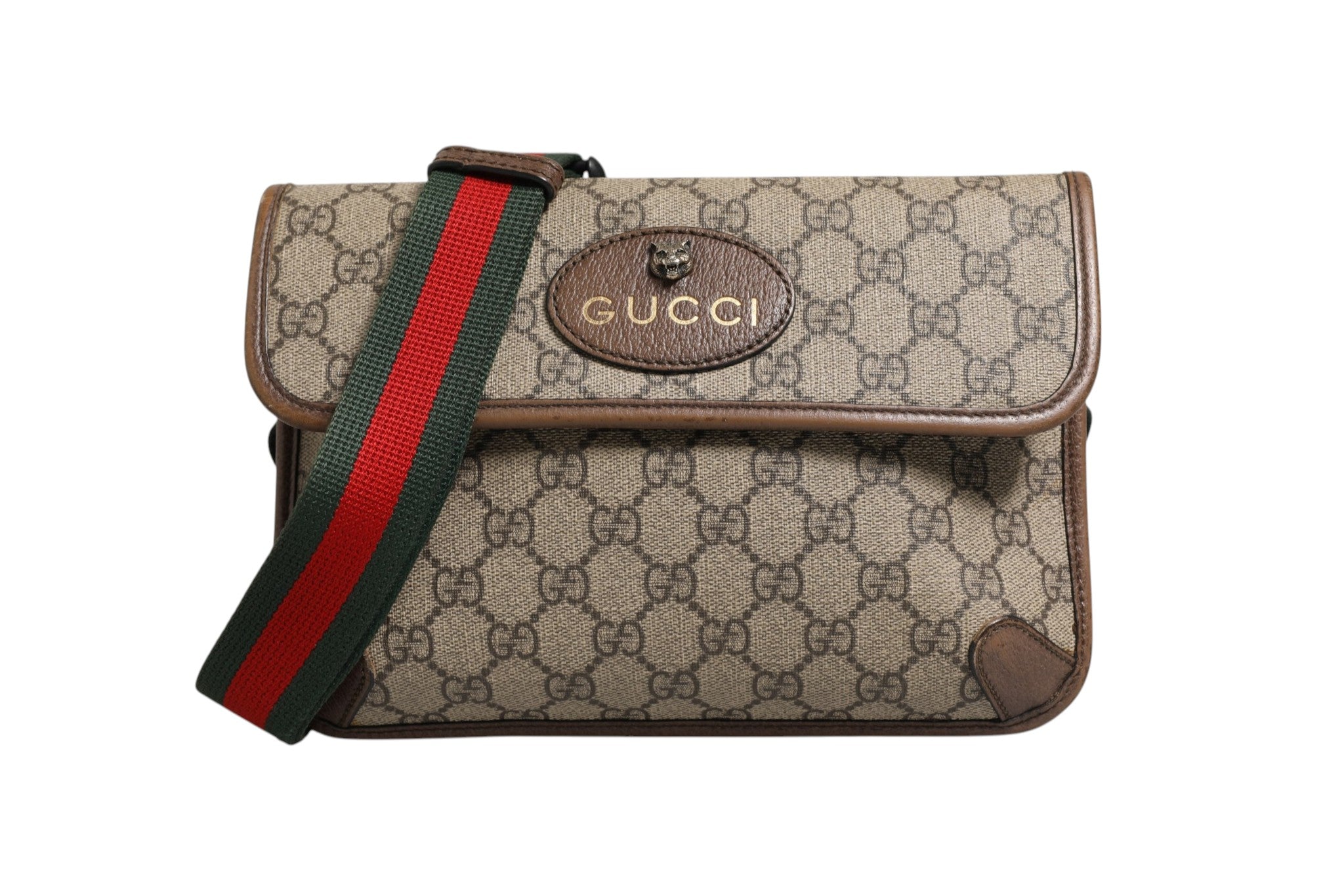 Red Leather Supreme Neo Vintage Crossbody Bag