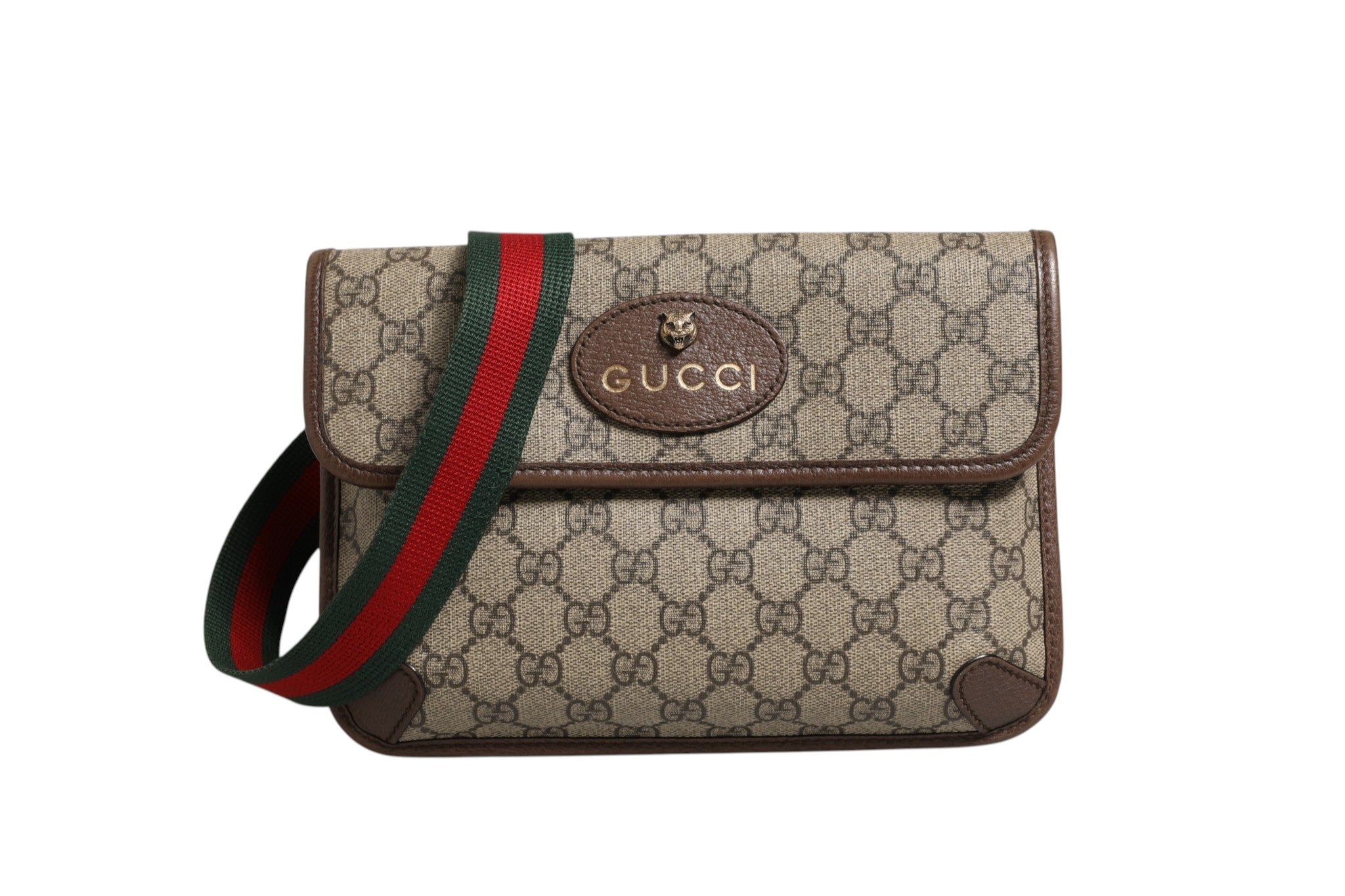 Brown Leather Supreme Monogram Neo Vintage Belt Bag