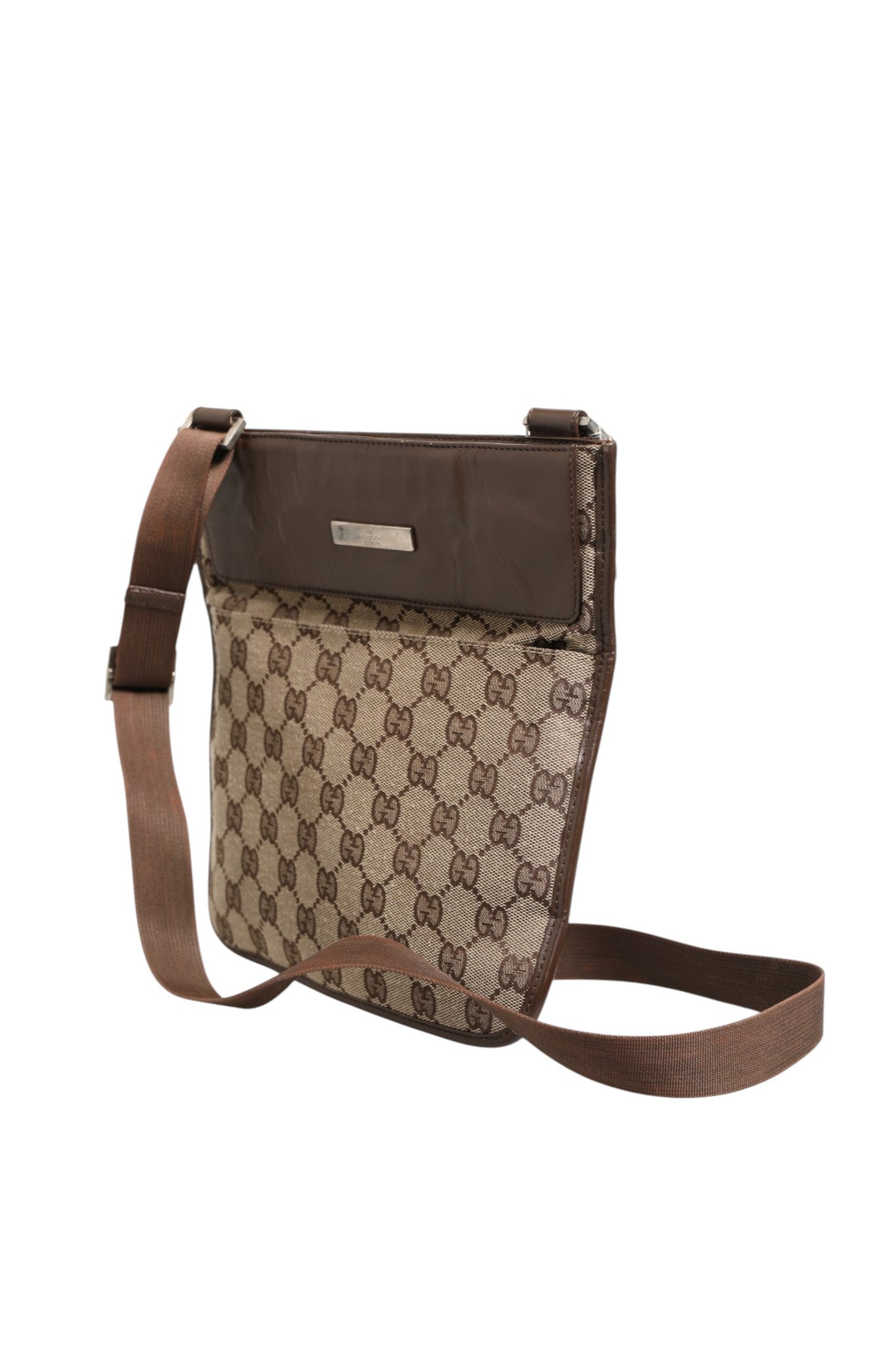 Brown Leather Supreme Shoulder Bag with Minor Wear