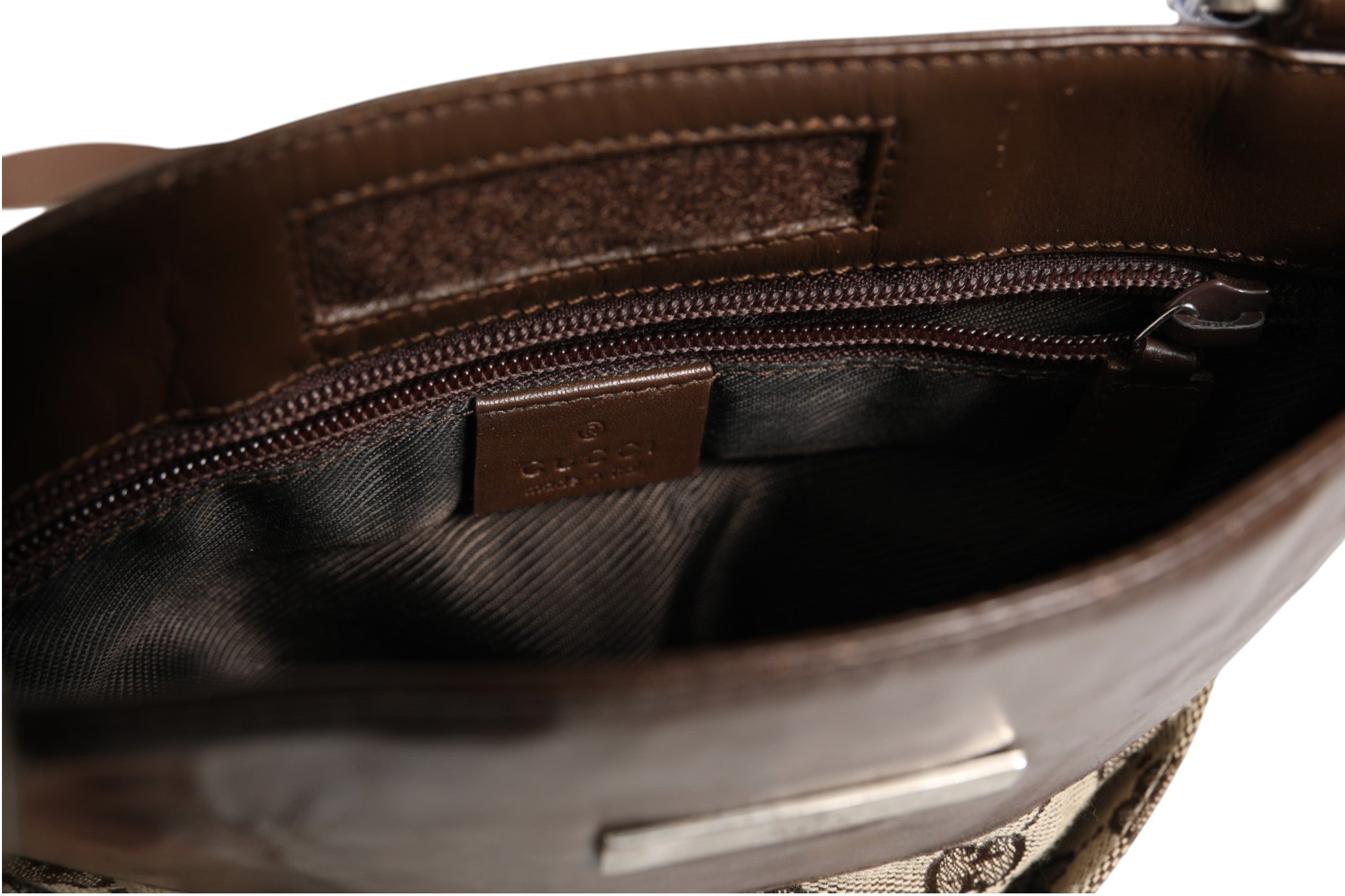 Brown Leather Supreme Shoulder Bag with Minor Wear