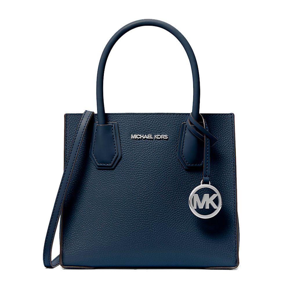 Blue Mercer Fur Handbag by Michael Kors