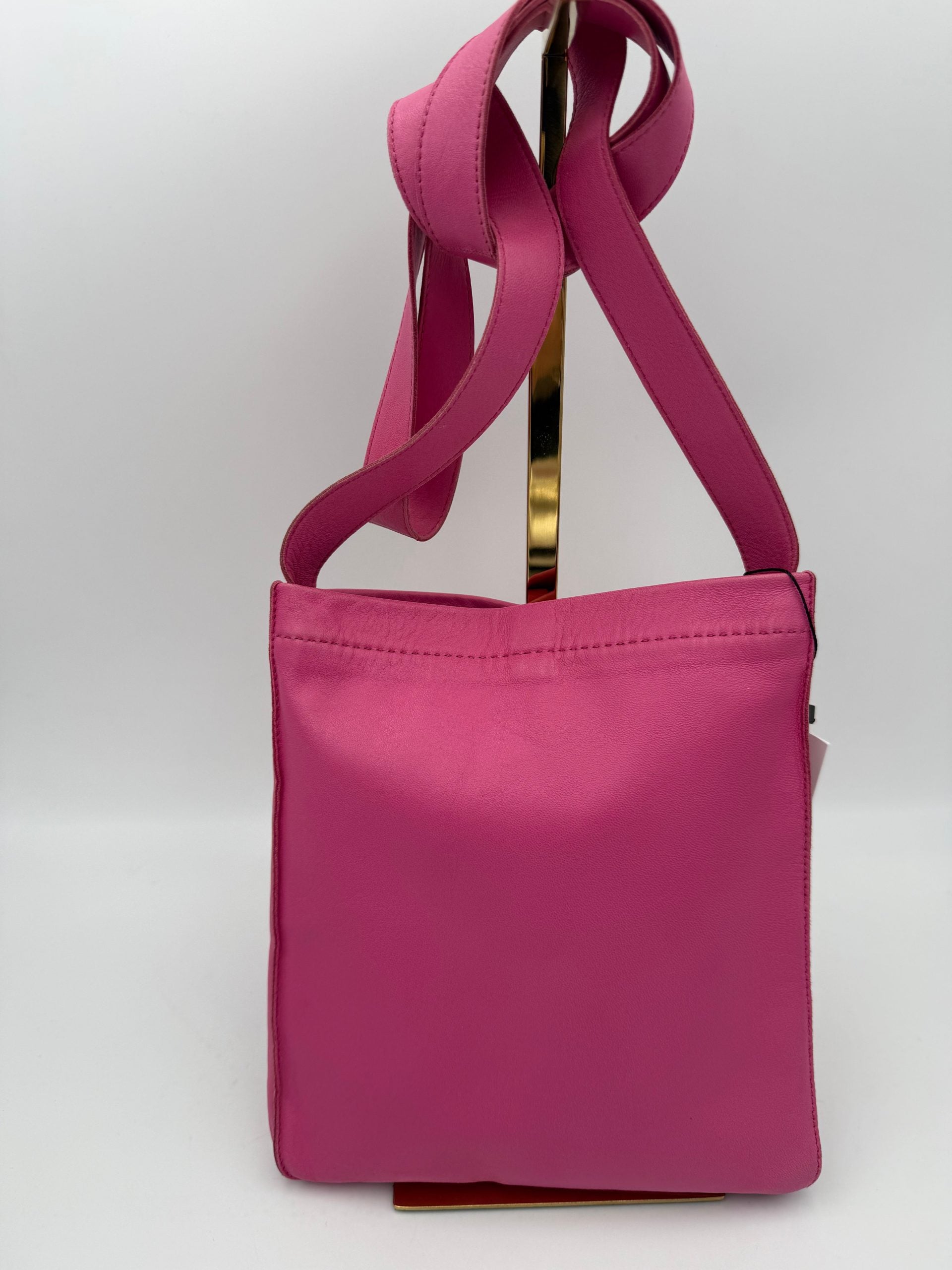 Hermès Silver Pink Clou de Selle Leather Handbag