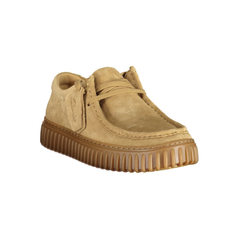 Brown Leather Lace-Up Men's Shoes by CLARKS
