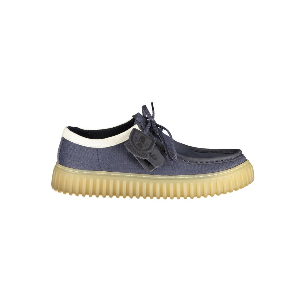 Blaue Schnürschuhe für Herren aus Synthetikleder von CLARKS