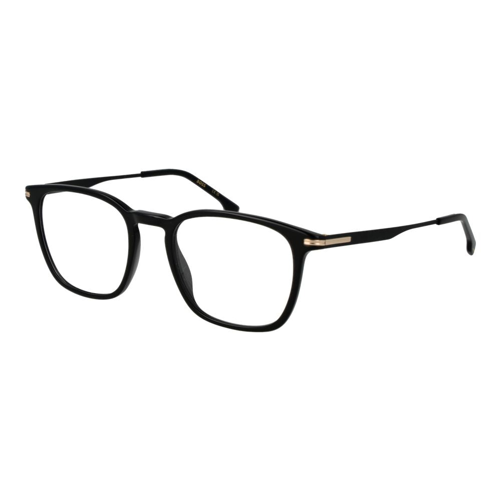 Black Synthetic Frame Glasses with Square Design